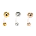 thumbnail image 1 of 3 uds anillos de ombligo de acero inoxidable embarazo pequeño ombligo curvo Labymos Anillos de ombligo, 1 of 7