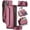 Hotpink, variant on For iPhone 14 Plus Crossbody Wallet Case with Card Slots Zipper Pocket,PU Leather Magnetic Flip Folio Wristlet Shoulder Strap 3-in-1 Crossbody Phone Case Wallet for Women Men,Pink