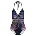 thumbnail image 5 of Harley Quinn Joker Poster Women's Swimwear Strap One Piece Backless Tummy Control V Neck Swimsuit Summer Beach Vacation Bathing Suit, 5 of 7