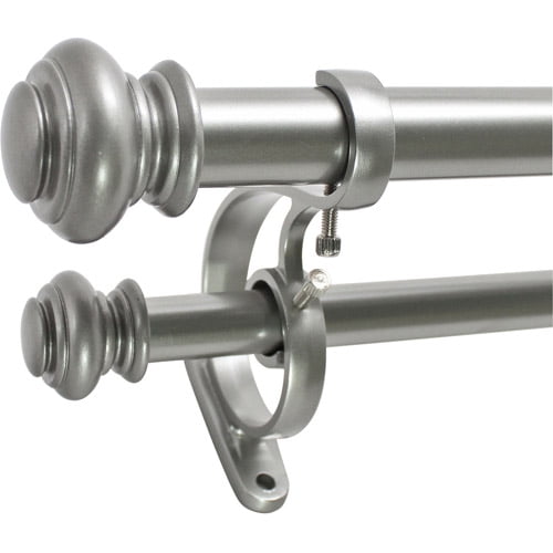 Decopolitan 1" Urn Adjustable Double Curtain Rod Set