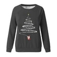 thumbnail image 4 of ShiShine Long Sleeve Christmas Shirts for Women Christmas Holiday T-Shirts Christmas Tree Graphic Crewneck Tee Tops Blouse, 4 of 5