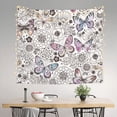 thumbnail image 3 of Daiia Vintage Butterflies Pattern Tapestry 60x51 Inches Wall Hanging Tapestry Artistic Wall Hanging Bedroom Wall Decor Living Room Tapestry Dorm Room Decor, 3 of 9