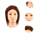 thumbnail image 6 of Bothyi Barber Mannequin Head Hairdressing Training Head for Cosmetology Brown, 6 of 8