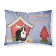 thumbnail image 1 of Caroline's Treasures Dog House Collection Bull Terrier Funda de almohada estándar de tela blanca y negra BB2887FUNDA DE ALMOHADA, multicolor Caroline's Treasures BB2887PILLOWCASE, 1 of 1