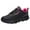 Hot Pink, variant on Sneakers for Women Genuine Leather Suede Patchwork Casual Lace Up Non-Slip Comfortable Fashion Sneakers Women Footwear PU Comfy Shoes Black,8