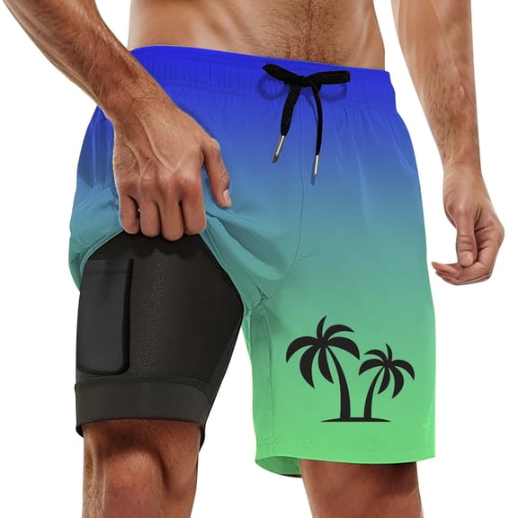 Kcolen Swim Trunks Men 6 Inch Soild Color Boardshorts for Men Comfy Bathing Suit Soft Compression Liner Beach Summer Bathing Suit Beach Board Shorts