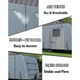 thumbnail image 4 of Travel Trailer RV Cover, Windproof Camper Cover with Extra-Thick 6 Layers Anti-Uv Top Panel, 2Pcs Extra Straps & 4 Tire Covers,Breathable, Water-Proof, Fits 27'-30' Motorhome, 4 of 6