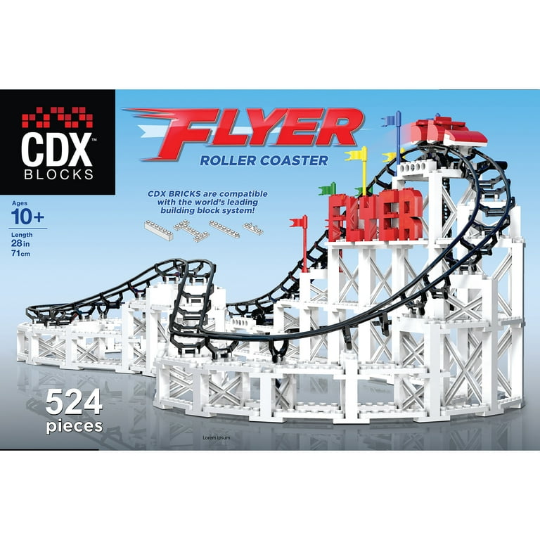 CDX Blocks: Flyer - 539 Pieces, Building Brick Set, Gravity