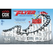 CDX Blocks: Flyer - 539 Pieces, Building Brick Set, Gravity Powered Roller Coaster Model, Promotes STEM Learning