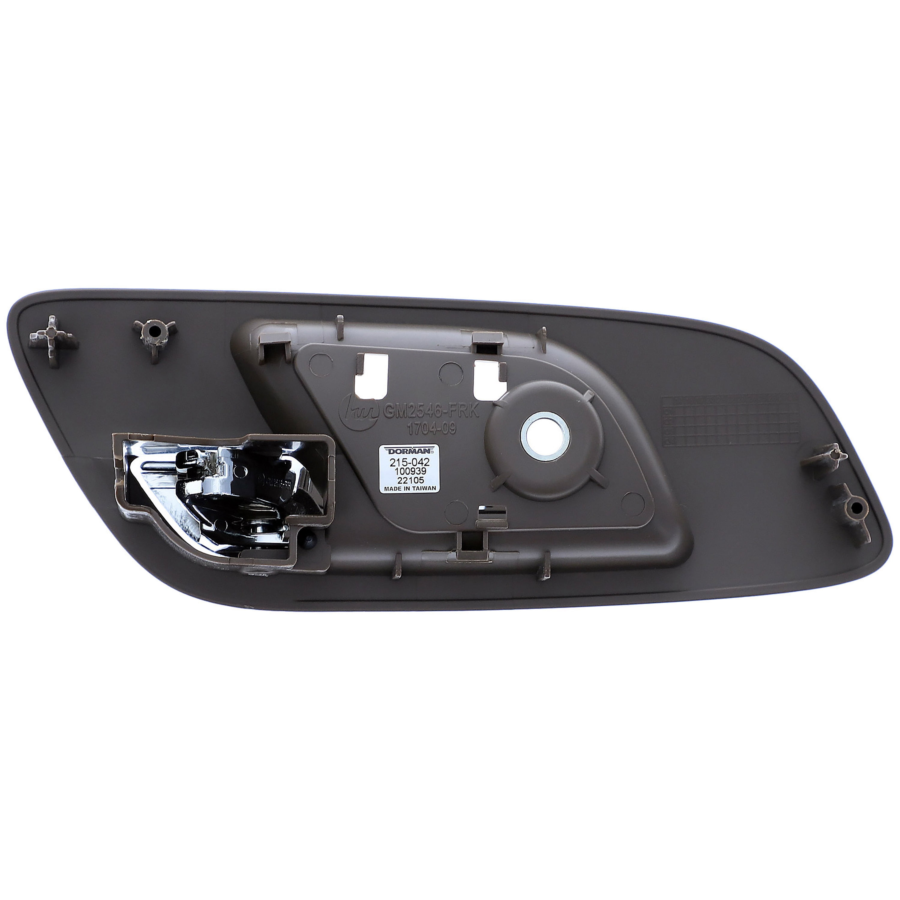 Dorman 15723 Front Passenger Side Interior Door Handle for Specific Cadillac / Chevrolet / GMC Models, Chrome; Brown