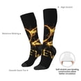 thumbnail image 3 of Daiia Sports Socks Happy New Year 2025 D Printed Novelty Crew Socks for Men Women Knee High Socks Cotton Socks Soft & Breathable Support Unisex Socks, 3 of 9