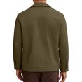 thumbnail image 4 of QHRMKOG Mens Shacket Relaxed Fit Long Sleeve Shackets with Flap Pockets Button Down Jacket Casaul Shirt Jackets Green XL, 4 of 5