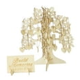 thumbnail image 4 of Libro de invitados de boda, libro de letreros con rodajas de madera, marco de madera, árbol de invitados de boda para recepción de aniversario, fiesta, 4 of 9