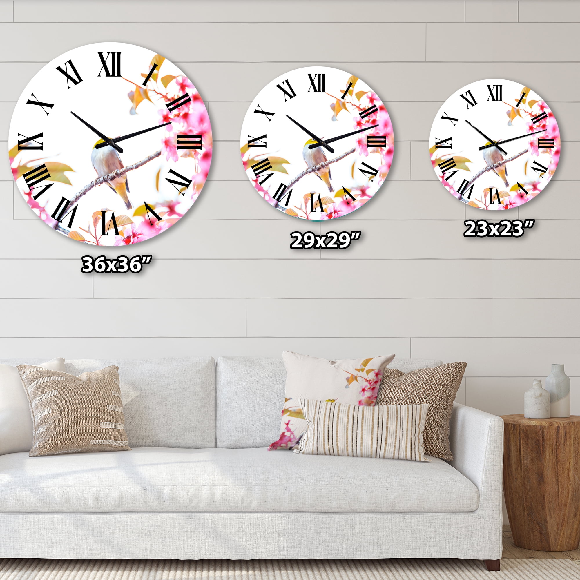 Designart 1 in Quartz Traditional Wall Clock