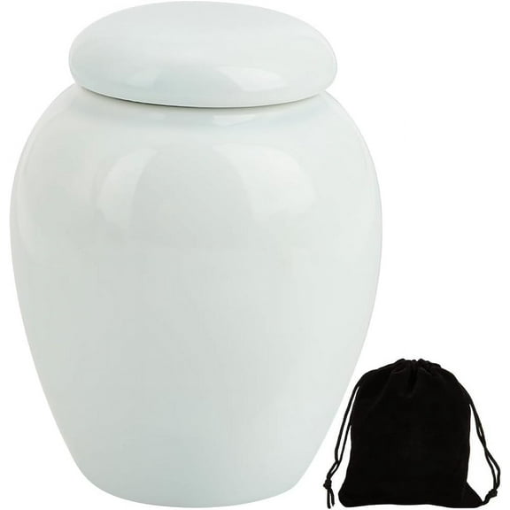 Mini Cremation Urns Memorial Ashes Holder Small Burial Funeral Keepsake Urns Ceramic Porcelain Storage Container Jar