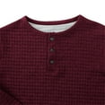 thumbnail image 5 of XFLWAM Men's Thermal Waffle Henley Shirt Casual Button Down Long Sleeve T-Shirt Cotton Lightweight Tee Tops, 5 of 6