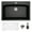 Black, variant on Karran Usa Qt-712-Pk1 Quartz Qt 33" Drop In Single Basin Quartz Composite Kitchen Sink -