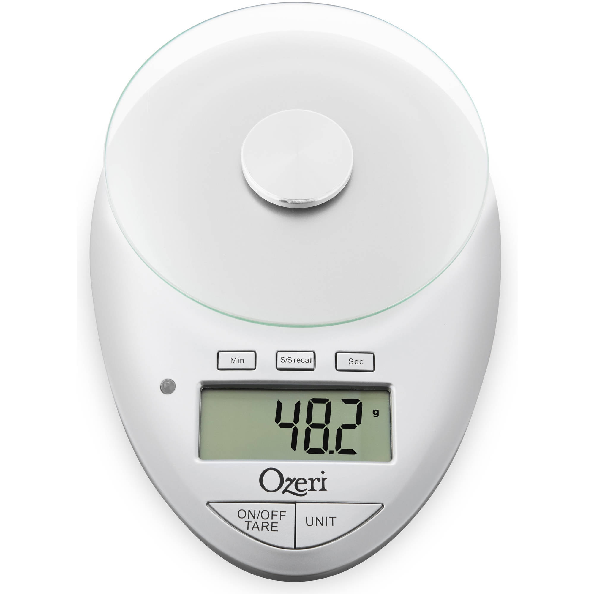 Ozeri Pro II Digital Kitchen Scale with Removable Glass Platform and  Countdown Kitchen Timer (1 g to 12 lbs Capacity) 