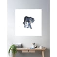 thumbnail image 2 of Water Tiger Poster Wall Art, Modern Wall Decor For Living Room Bedroom, 16X16 UNFRAMED, 2 of 3
