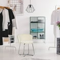 thumbnail image 4 of Bellamy Studios Marisol Metal Vanity Stool, Off-White, 4 of 10