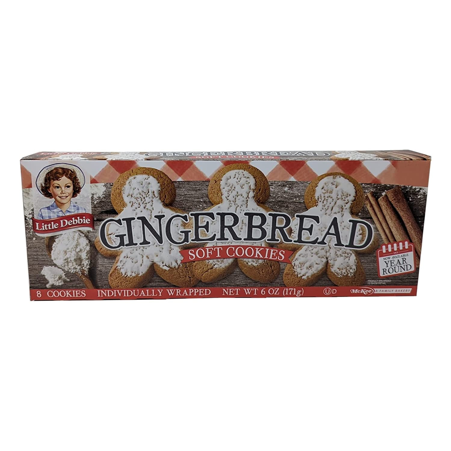 Little Debbie | Gingerbread Cookies | 4 Pack