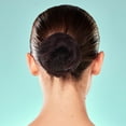 thumbnail image 2 of Moño liso, pieza de cabello, moño, coletero para mujer, extensión de moño recogido, coleta, moño de dona para mujer, 2 of 6