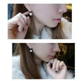 thumbnail image 3 of Pendientes colgantes de perlas de plata de ley 925 para mujer GeweYeeli PS1285-00, 3 of 5