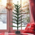 thumbnail image 3 of 24 Inch Artificial Christmas Tree Tabletop Xmas Tree with Base Stand Artificial Pine Centerpiece for Home Office Kitchen Dining Table Holiday Party Decorations Indoor Winter Decor, 3 of 6