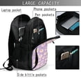thumbnail image 3 of Yiaed Sheeps Print Laptop Backpack,Business Travel Durable Laptops Backpack with USB Charging Port,Water Resistant College Computer Bag, 3 of 5