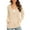 A-10 Apricot, variant on Basic Lightweight Full Zip Hoodie for Women Long Sleeve Thin Cardigan Jacket Drawcord Hood and Kangaroo Pockets Light Blue L