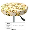 thumbnail image 4 of Xecao's Hand Drawn Snake Print Stool Covers offer stylish, washable protection for PU round bar stools, perfect for home or commercial use., 4 of 7