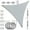 Gray, variant on ColourTree Super Ring Triangle Sun Shade Sail With 10" Hardware Kit + Cables, Commercial Grade UPF50 Canopy, Reinforced Corners & Edges, 260 GSM Fabric Heavy Duty