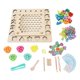 thumbnail image 1 of Clip Bead Fishing Board Wooden Educational Magnet Puzzle Fishing Clip Game Board Toy for Children, 1 of 4