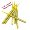 thumbnail image 2 of Dusknt Clearance! Candles and Candlesticks, Creative Candles King of Sparklers Pack of 6 Gold Wrapping Sparkling Candles for Bottle Service Birthday Wedding Sweet 16 Party Candle (Pack of 6 Gold), 2 of 9