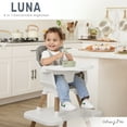 thumbnail image 4 of Dream On Me Luna 4-in-1 Convertible Baby High Chair in Cool Gray, Transforms into Booster, Toddler Seat & Table Set, Adjustable and Removable Tray Portable High Chair, 4 of 15