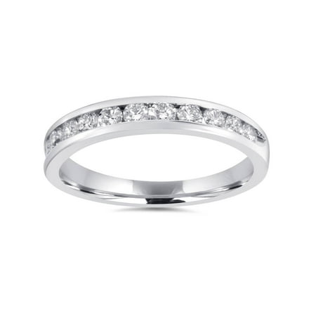 1/2Ct Diamond Wedding Ring 10K White Gold