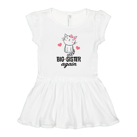 

Inktastic Big Sister Again Announcement Gift Toddler Girl Dress