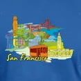 thumbnail image 3 of CafePress - San Francisco Travel Poster T Shirt - Men's Fitted T-Shirt, 3 of 4