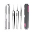 thumbnail image 1 of CXK99 on Clearance Blackhead Remover Tweezers, Professional Facial Blackhead Remover, Set of Precision Tweezers for Skin Care, Blackhead Extraction Tweezers for Sensitive Skin, 1 of 8