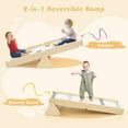 thumbnail image 5 of Olakids Pikler Triangle Set 7 in 1 Climbing Toys for Toddlers Foldable Baby Wood Montessori Jungle Gym with Angle Adjustable Ladder Seesaw Ramp Indoor Playground (Wood), 5 of 18