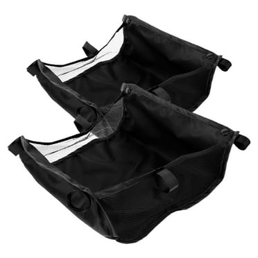 landege 2pcs Large Capacity Stroller Basket Under Stroller Storage Bag Durable And Easy To Install Storage Bag for Wagon Accessories And Universal Stroller Bottom Organizer