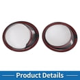 thumbnail image 4 of Headlight Trim Bezel Headlamp Bezel Headlight Cover Decor for BMW X5 2014-2018 Carbon Fiber Black ABS 2 Pcs Front Left Front Right Car, 4 of 7