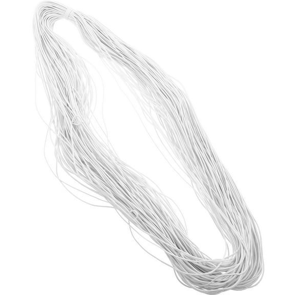 HOMEMAXS Elastic Rope Strap Cord Bungee Cords with Hooks Lanyard White