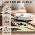 thumbnail image 6 of Design&I 3'x5' Ultra Soft Throw Mat, Hunting Trophy Motif With Bear Paw Print And Antler Tree Frame Deer Flowing None Fluffy Washable Easy Care Indoor rug for Bedside Hallway, 6 of 7