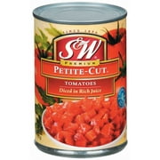 S&W Premium Petite Cut Canned Diced Tomatoes, 14.5 oz Can