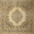 thumbnail image 1 of Ahgly Company Machine Washable Indoor Square Traditional Light Brown Area Rugs, 7' Square, 1 of 7