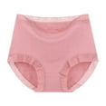 thumbnail image 2 of HVOBTTY High Waisted Soft Underwear for Women, Womens Underwear Plus Size, Women's High Waisted Soft Breathable Panties Stretch Briefs Seamless Ladies Briefs Pink, XL, 2 of 5