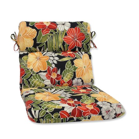 40.5" Clemens Noir Red and Black Floral Outdoor Patio ...