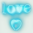 thumbnail image 2 of Carr, Hailey 12x12 White Modern Wood Framed Museum Art Print Titled - Neon Love Heart AW, 2 of 4