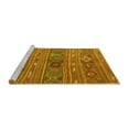 thumbnail image 2 of Ahgly Company Machine Washable Indoor Rectangle Oriental Yellow Traditional Area Rugs, 2' x 3', 2 of 4